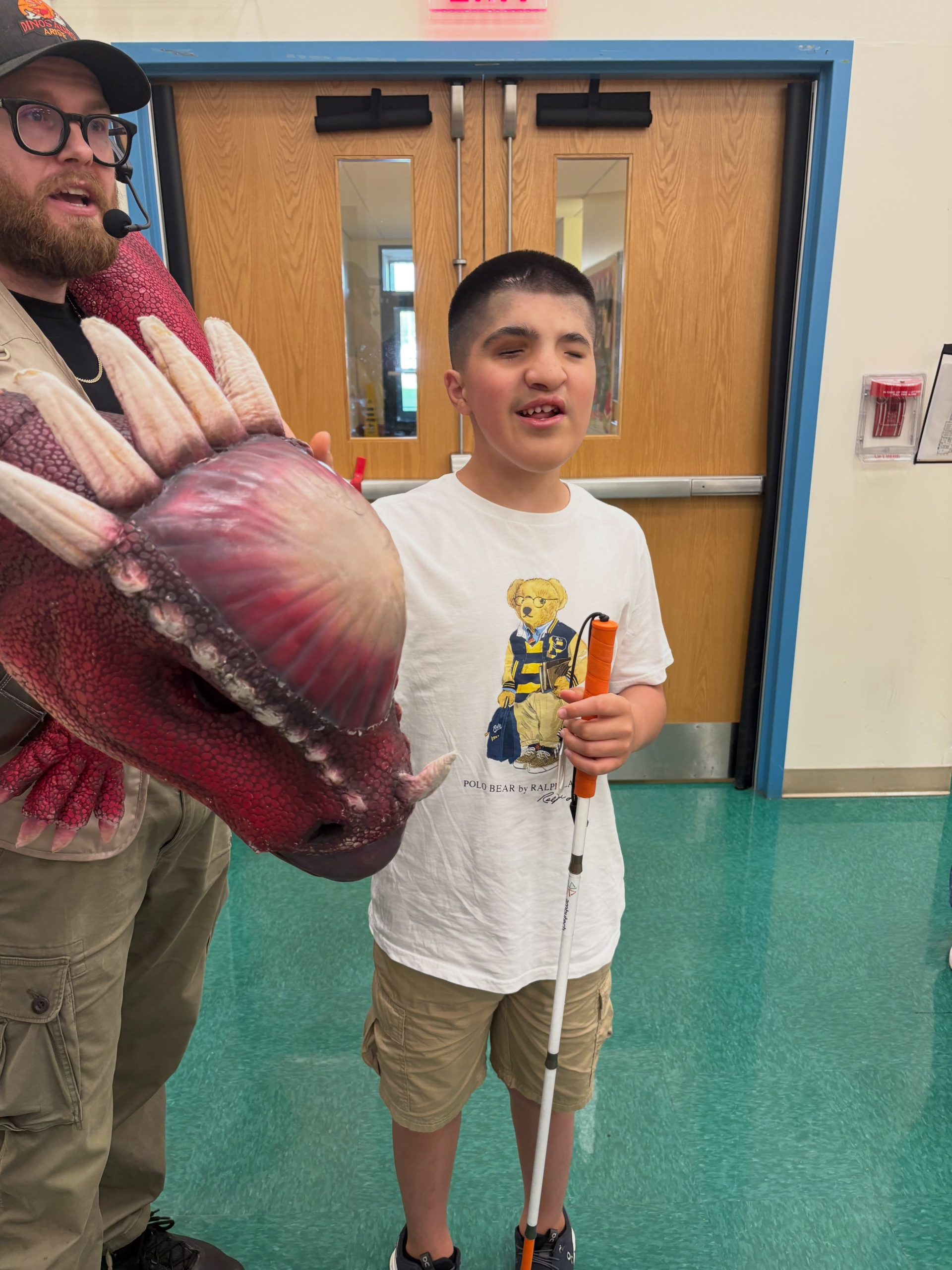 Our Animal Week included dinosaurs, trips to Turtle Back Zoo, classroom activities, and a petting zoo right here on campus.