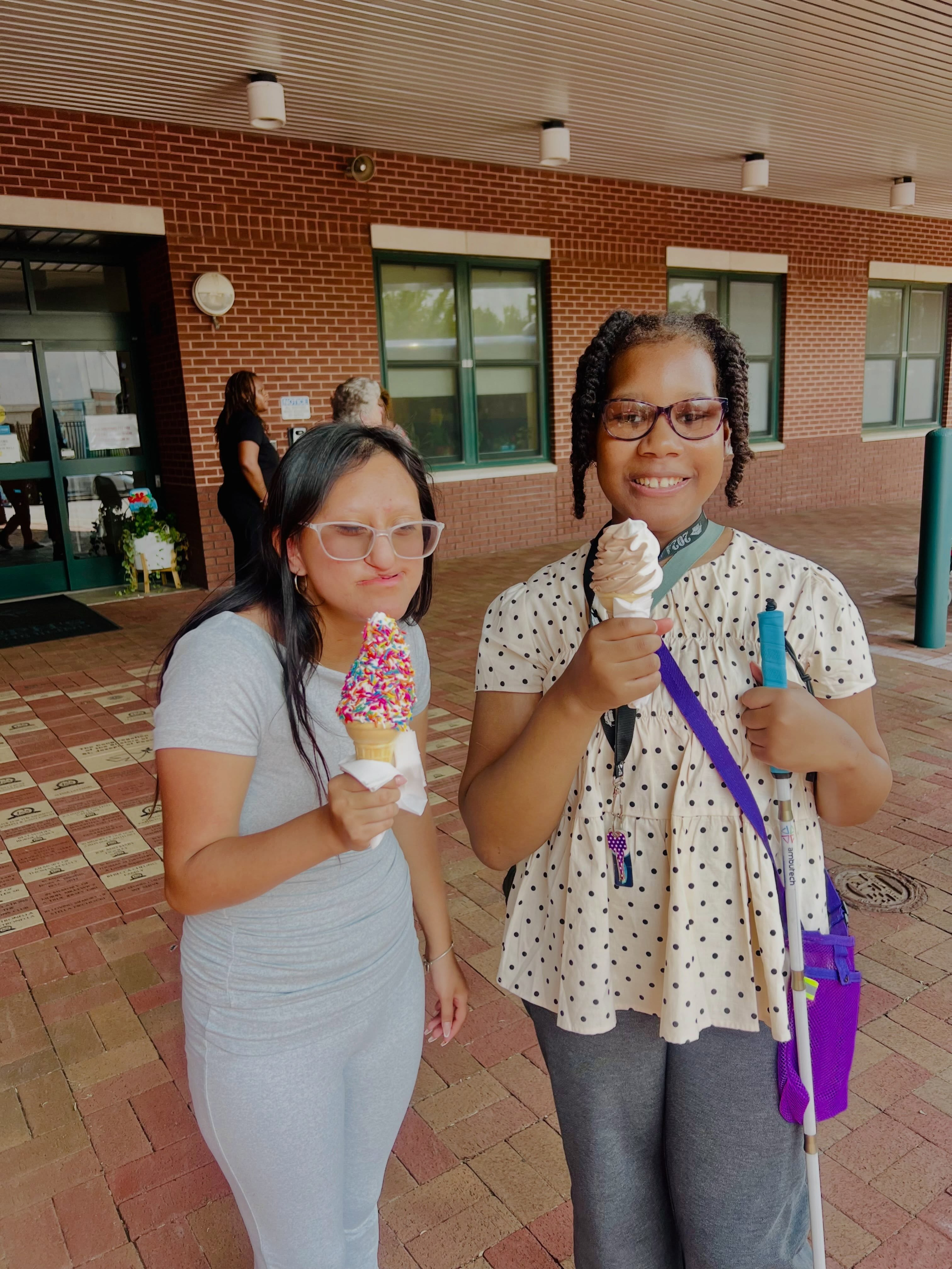 Our “Carnival Week” is in full swing and included one of our favorite traditions: a visit from the Mr. Softee Ice Cream Truck!! 🍦 Students and staff enjoyed the cool treat on a hot summer day