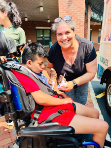 Our “Carnival Week” is in full swing and included one of our favorite traditions: a visit from the Mr. Softee Ice Cream Truck!! 🍦 Students and staff enjoyed the cool treat on a hot summer day