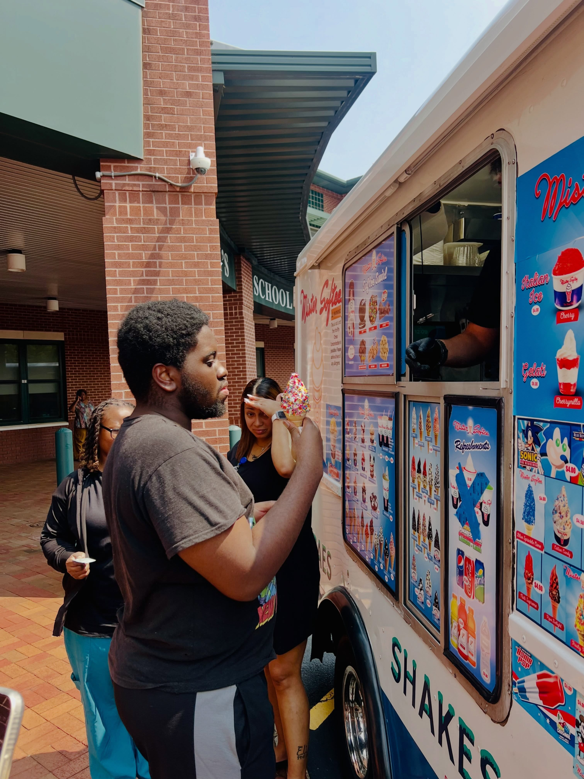 Our “Carnival Week” is in full swing and included one of our favorite traditions: a visit from the Mr. Softee Ice Cream Truck!! 🍦
Students and staff enjoyed the cool treat on a hot summer day